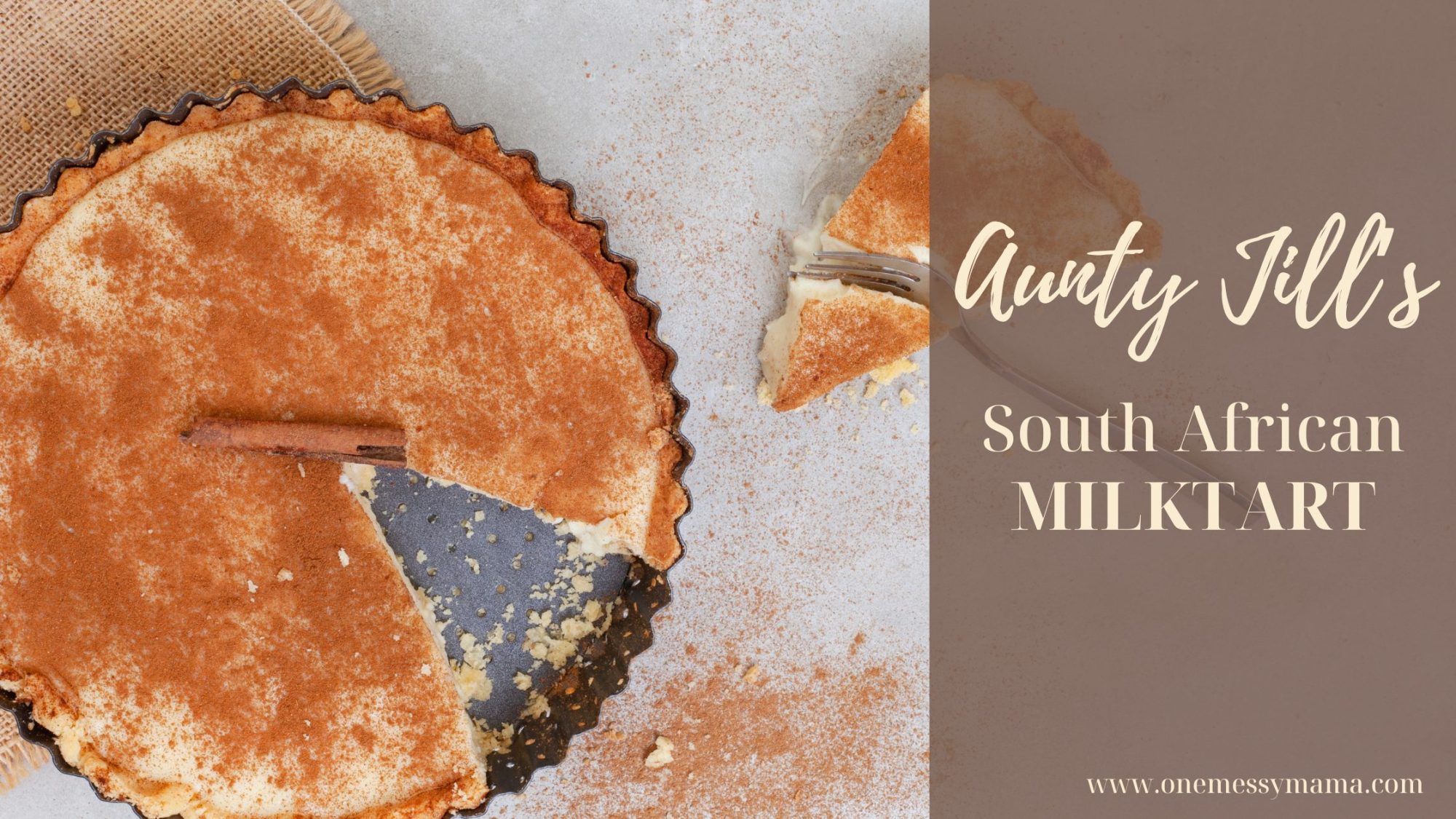 South African Milk Tart Custard Tart