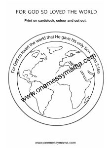 John 3:16 Printable Bible Lesson